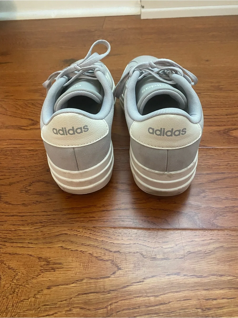 Size 7 Women’s Addidas VL Court Bold Sneakers - Gray